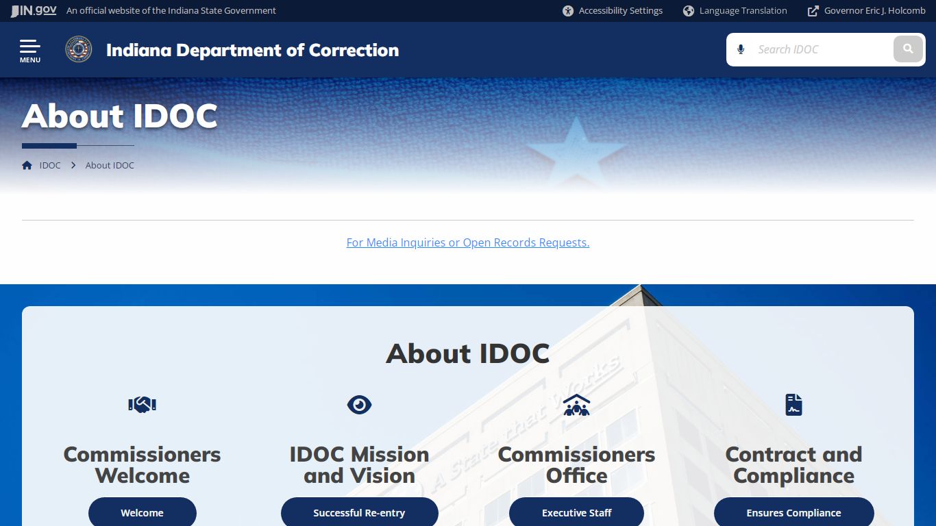 IDOC: About IDOC - IN.gov